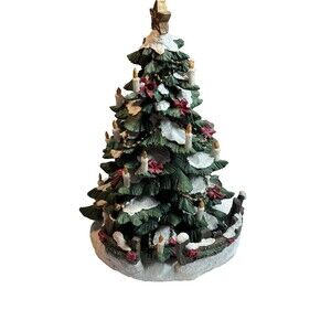 St Nicholas Square Village -Caroling Around the Tree set of 4, Only the tree